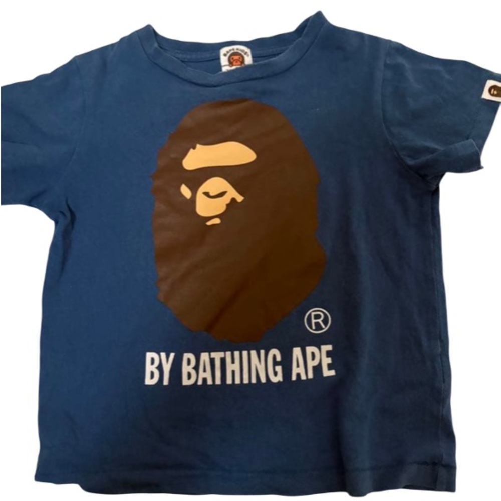Kids Blue A Bathing Ape Graphic T-Shirt